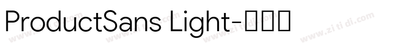 ProductSans Light字体转换